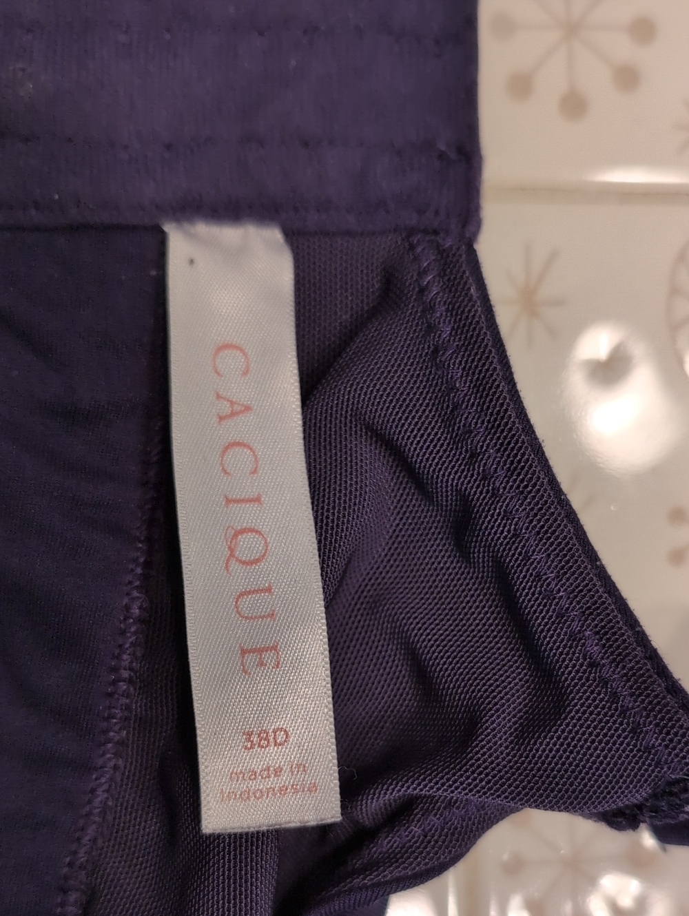 Cacique Navy Padded Smooth-Cup Bra - Picture 2 of 3